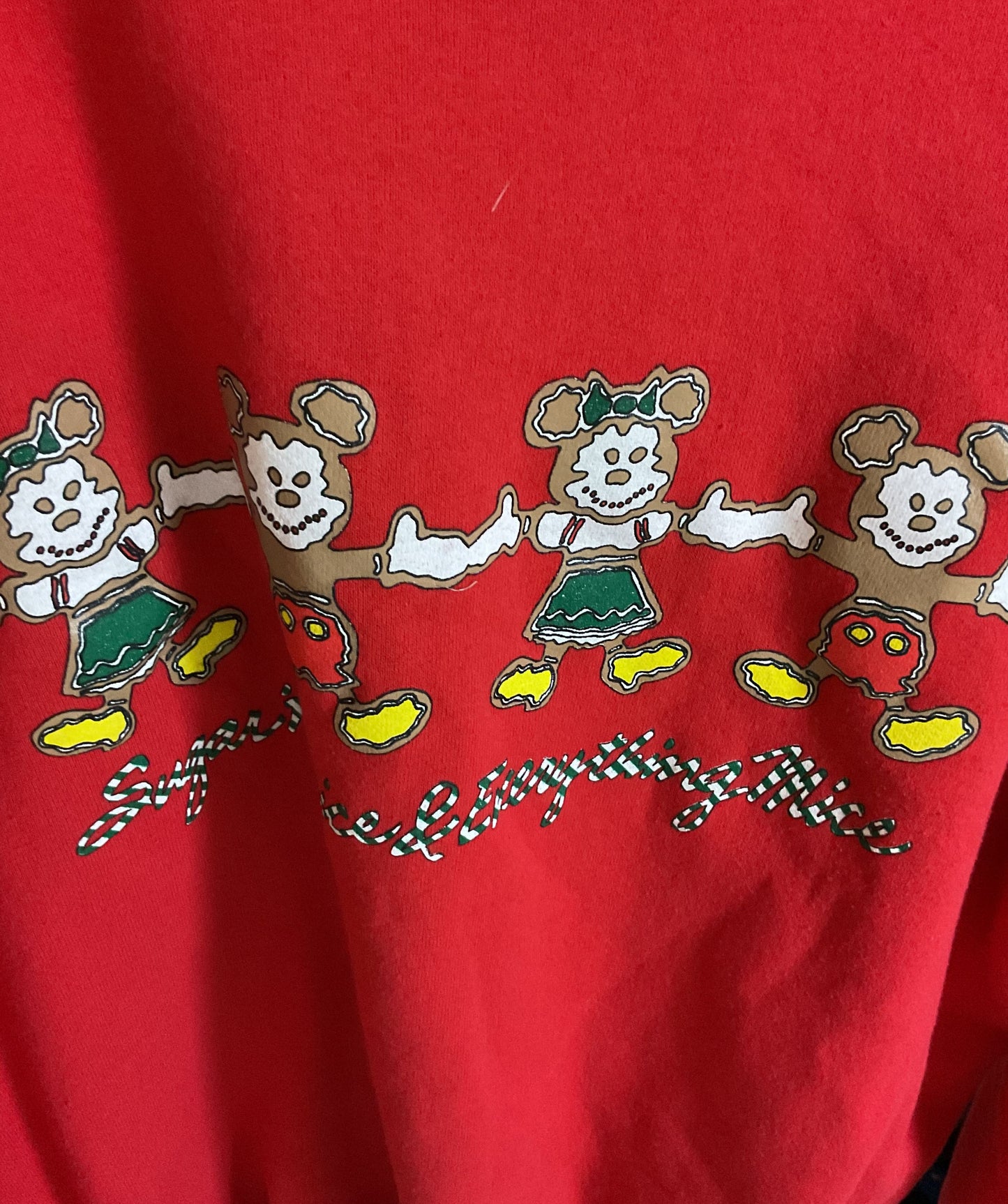 Vintage Hanes Disney Red Magical Christmas Sweater - Size XXL