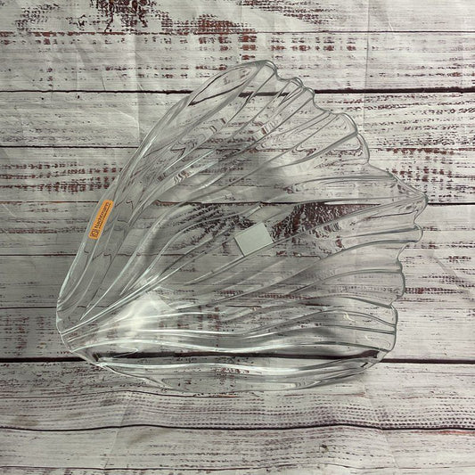 Nachtmann Jin Yu Fish Tail 13" Rare Decorative Crystal Bowl