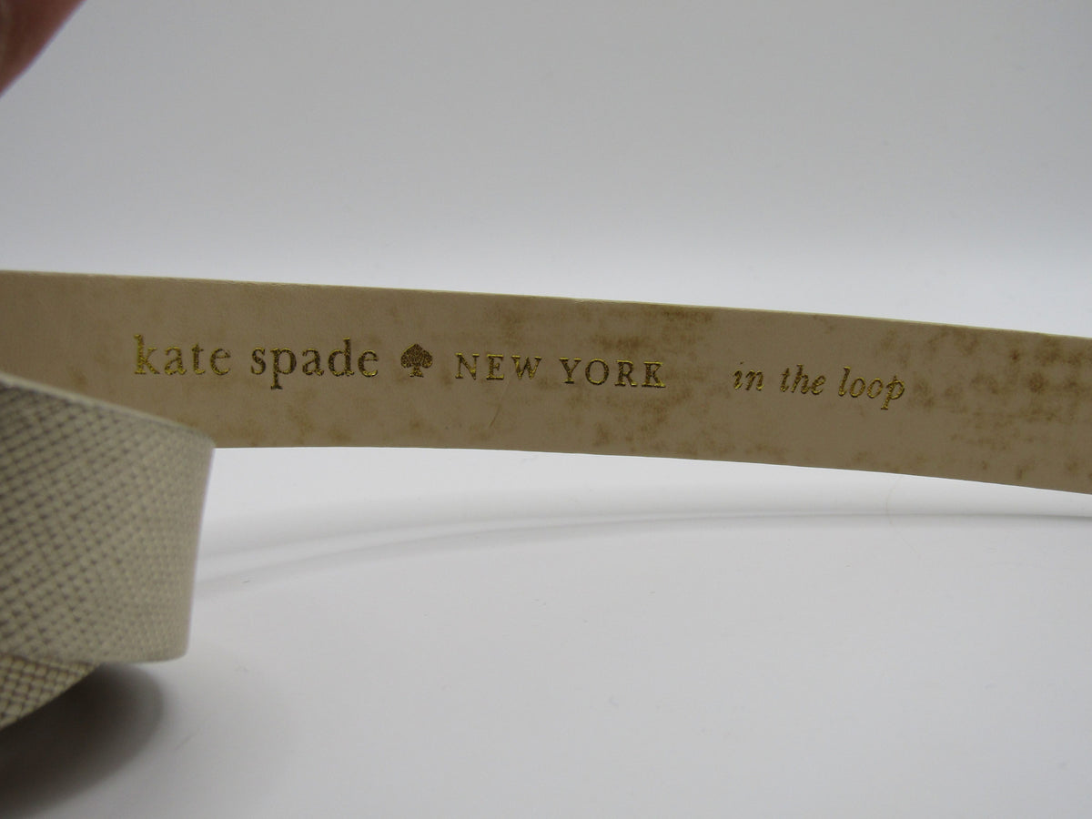 Kate Spade Women's Gold Leather Slim Belt Size M