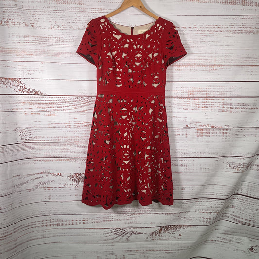 Anthropologie Moulinette Soeurs Red Cutout Cocktail Dress - Size 6 New