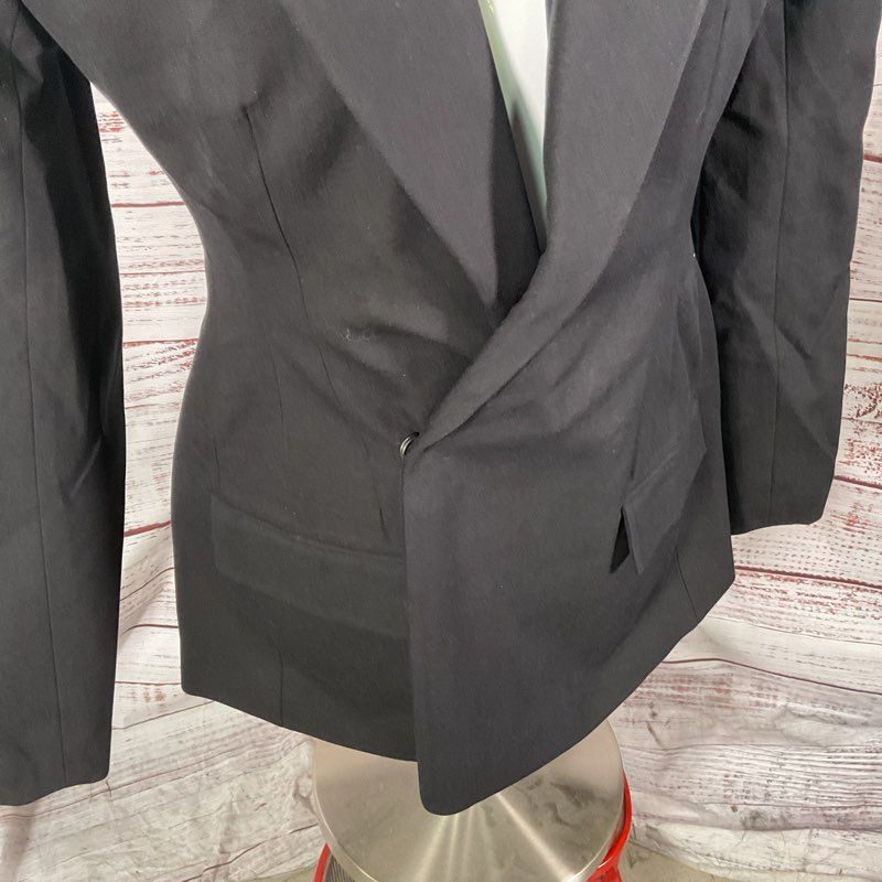 Salt Murphy Yann Black Low Cut Double Breasted Structured Blazer Size 38 2/2