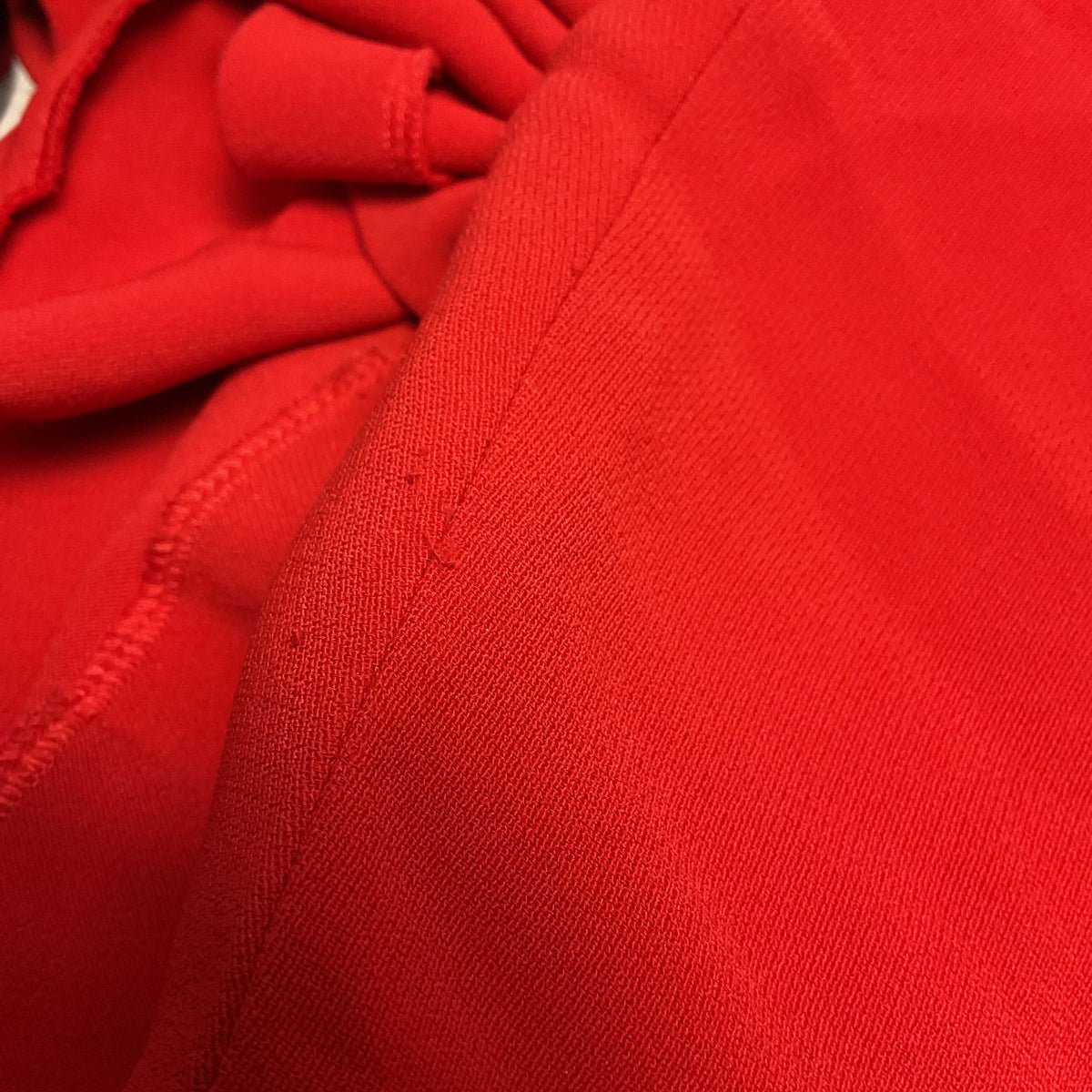 Escada Davany Cherry Red Cropped Overlay Dress - Size 34