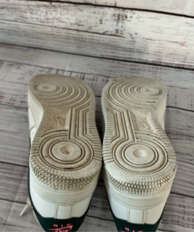 Women's Nike Air Force 1'07 White With Dark Teal Sneaker Size 7