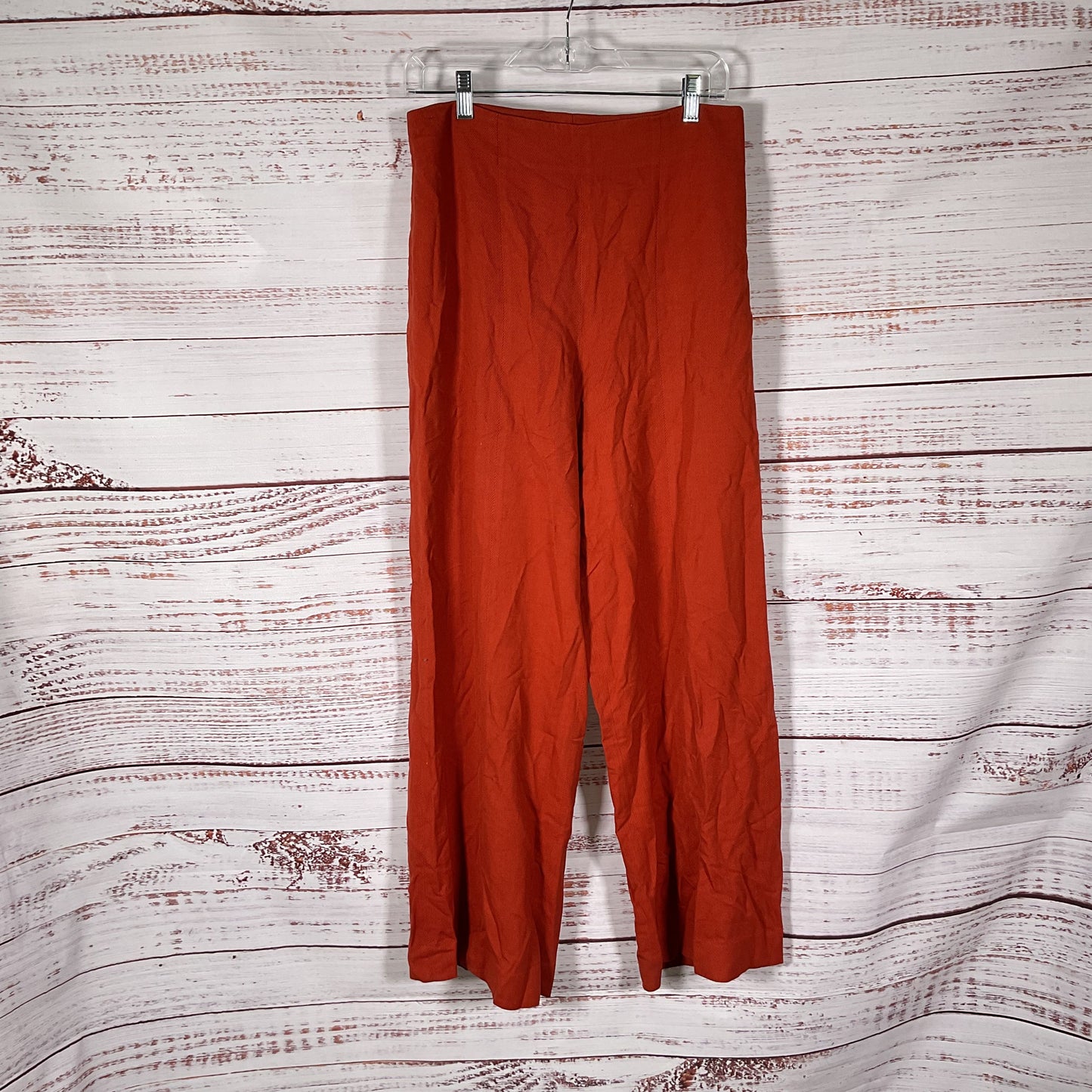 Loulou Studio Burnt Orange Twill Style High Rise Pants - Size M 30"x29"