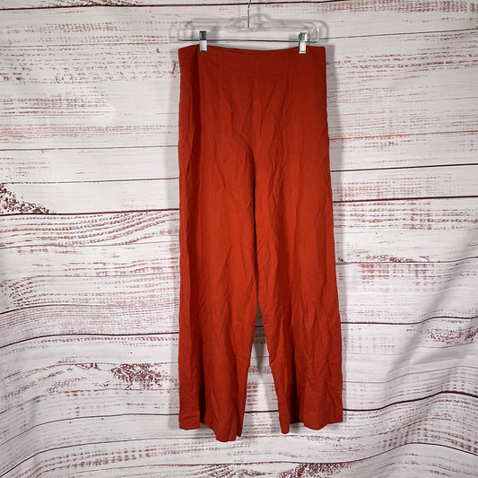 Loulou Studio Burnt Orange Twill Style High Rise Pants - Size M 30"x29"