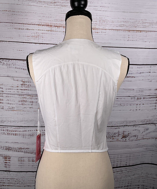 Good American Dolly Joleans Dolly Poplin Bustier White S