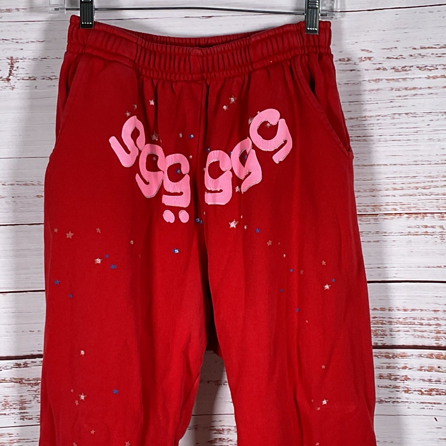 SP5DER Women's Red Sweat Pants- SZ XL