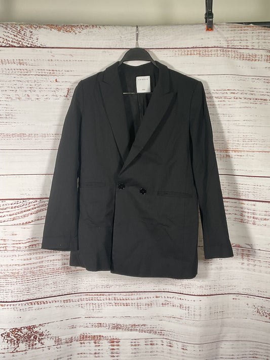 Sandro Black Double Breasted Blazer Jacket - Size 38