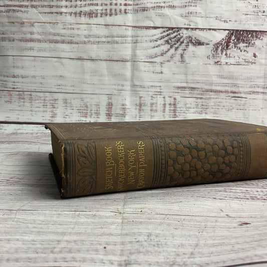 Washington Irving The Sketch Book Of Geoffrey Crayon 1890s Hardcover Book