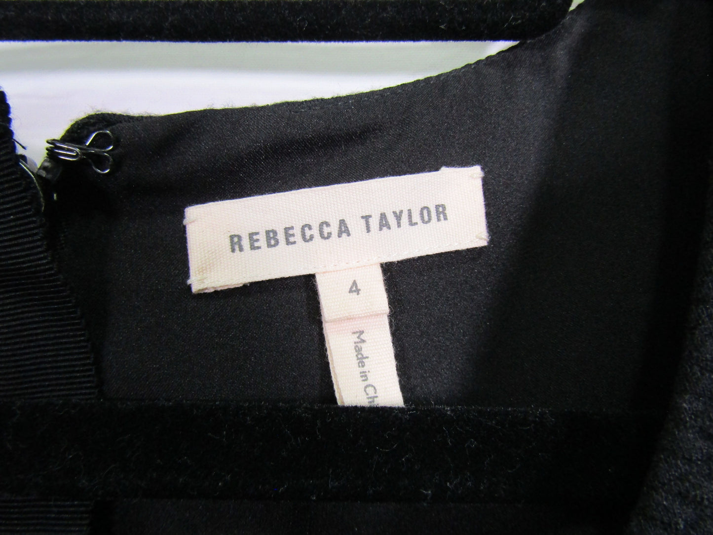 Rebecca Taylor Women's Black Sleeveless Sheath Dress Size 4