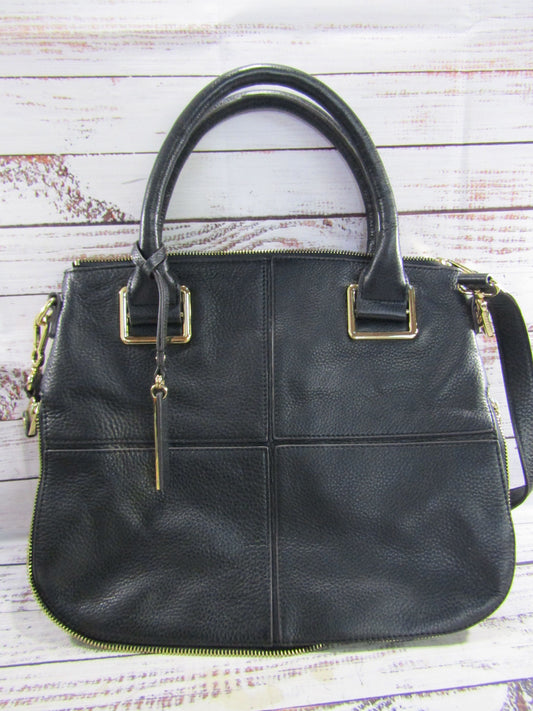 Vince Camuto Women's Black Leather Shoulder Bag