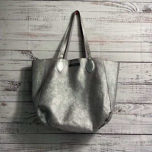 Michael Kors Lavender/Silver Pebbled Leather Reversible Tote