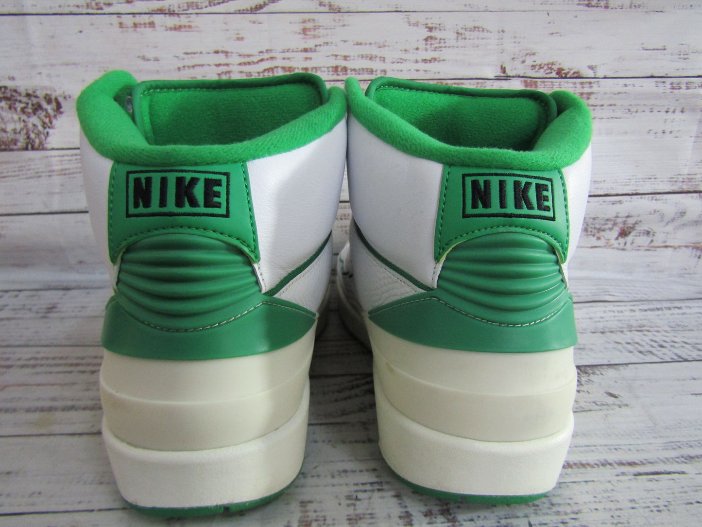 Nike Air Jordan 2 Retro Men's Lucky Green High Top Sneakers Size 11.5 DR8884-103