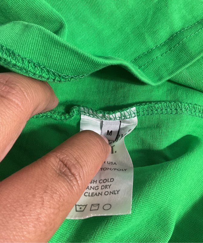 Gallery Dept. Men's Quantum Green Graphic Print Cotton Short Sleeve T-Shirt Sz M