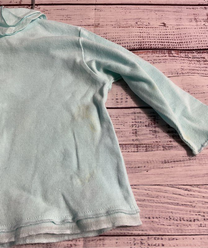 Kenzo Jungle Kid's Button Cotton Blue Floral Embroidered Sweater Size 12M