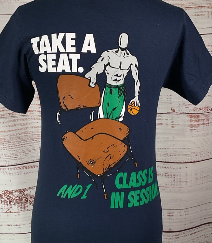 Mitchell & Ness AND1 Men's Take A Seat Tee Blue S