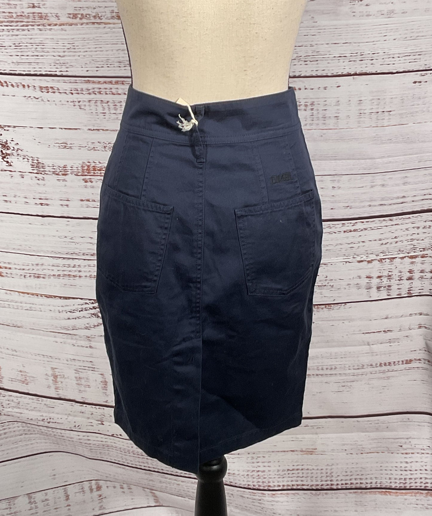 Diesel Cargo Pencil Skirt Navy Blue 26