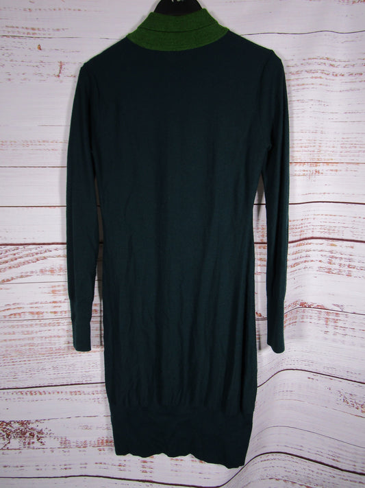 Staud Women's Green Knit Long Sleeve Polo Dress Size XS