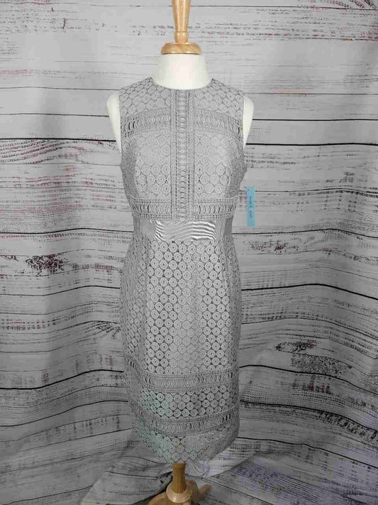 NWT Women's Antonio Melani Gray Celia Dress Size 10 Retail $169