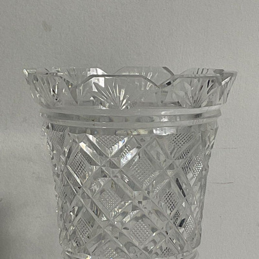 Vintage Waterford Crystal 7" Castle Top Georgian Strawberry Vase