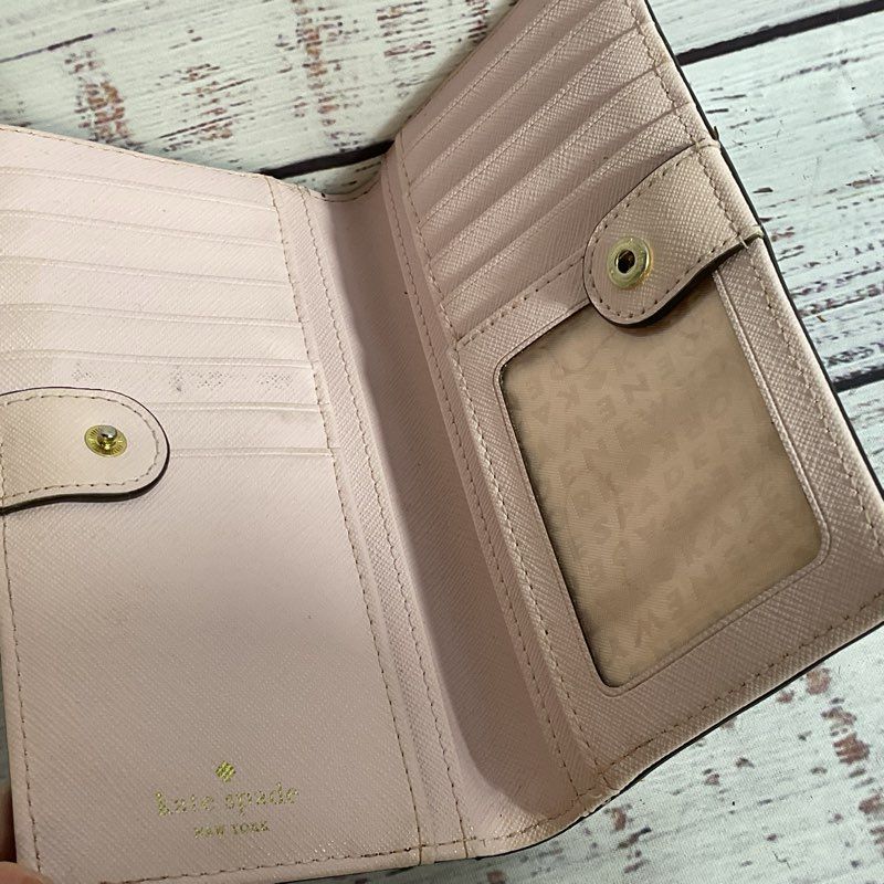 KATE SPADE Women's Pink Snap Bifold Wallet