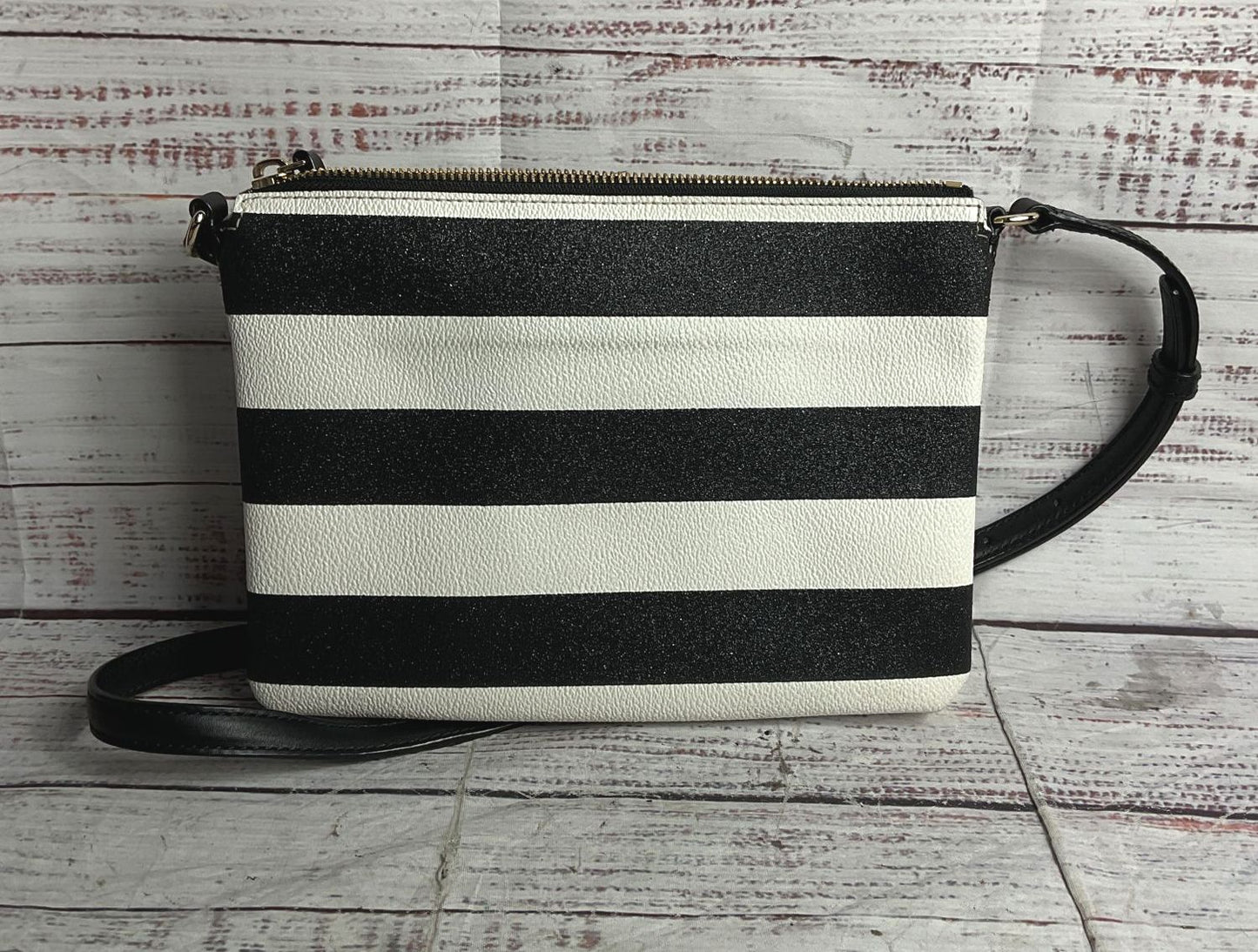 Kate Spade Striped Glitter Crossbody Bag Multicolor