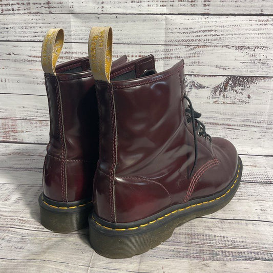 Dr. Martens 1460 Red Vegan Leather Combat Boots 23756 Men's 10/Women's 11 US