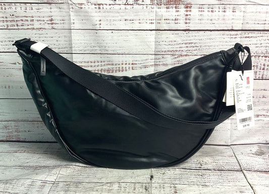 Uniqlo Faux Leather Round Shoulder Bag Black