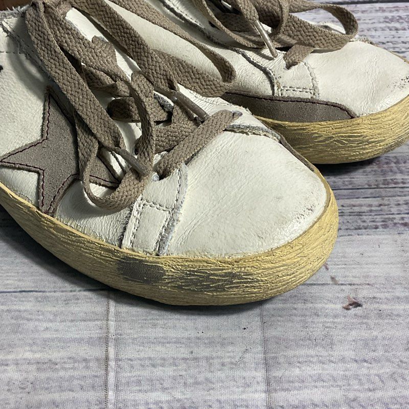 Golden Goose Superstar White/Gray Children's Sneakers Size 34 IT/2Y US