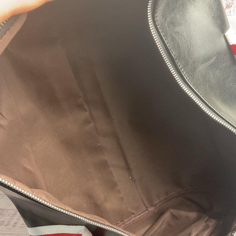 Netflix MVP New York City Black Leather Gym Duffel Bag Rare Employee Exclusive