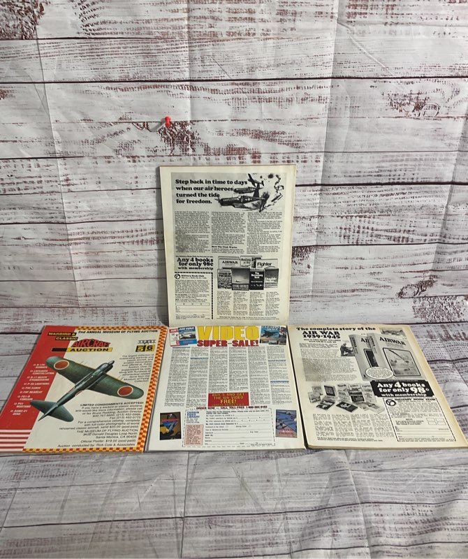 Lot Of 4 Vintage Air Classics Airplane Magazines 1970's - 1990's