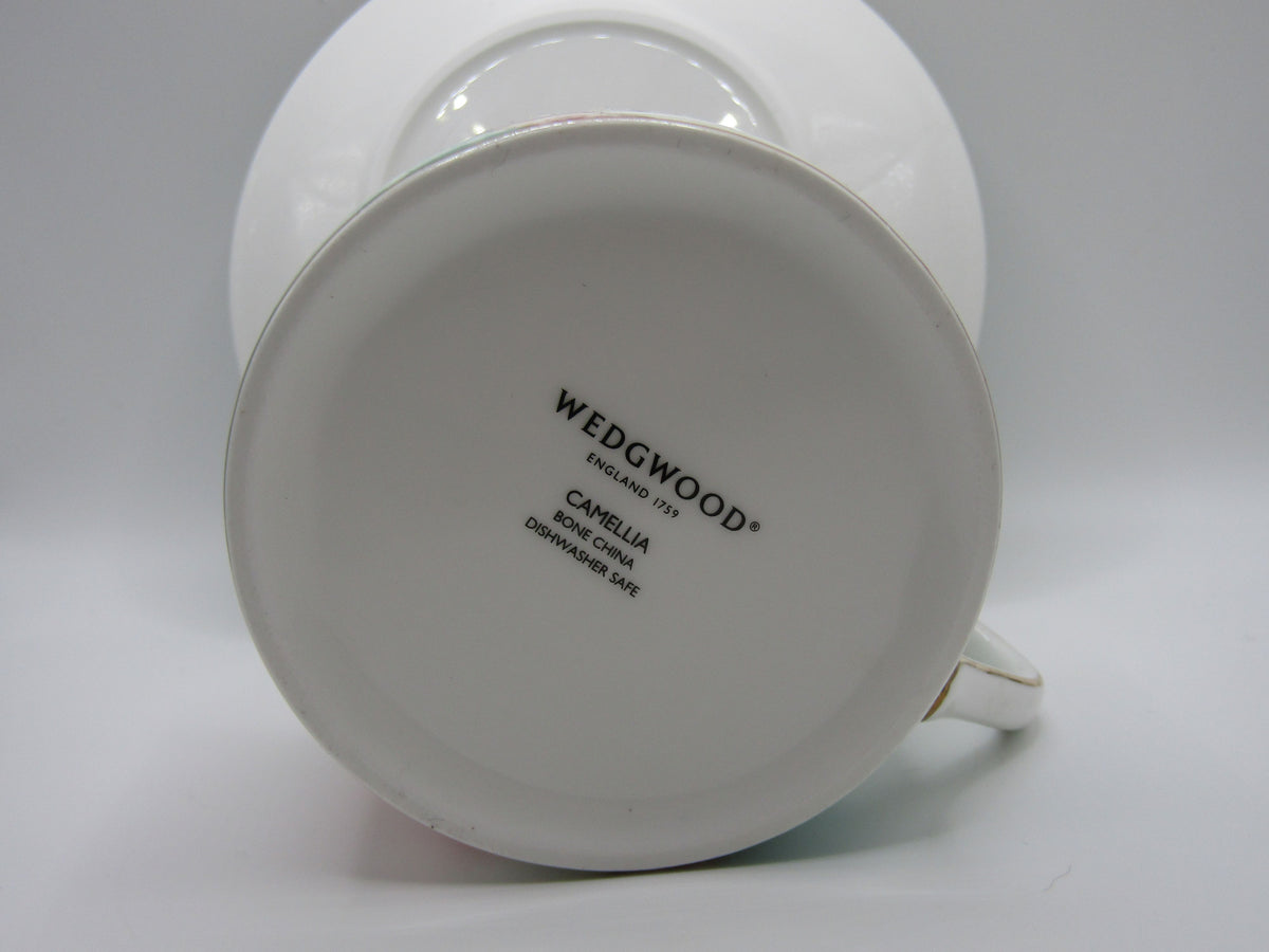 Wedgwood Wonderlust Camellia Bone China Flat Cup & Saucer Set