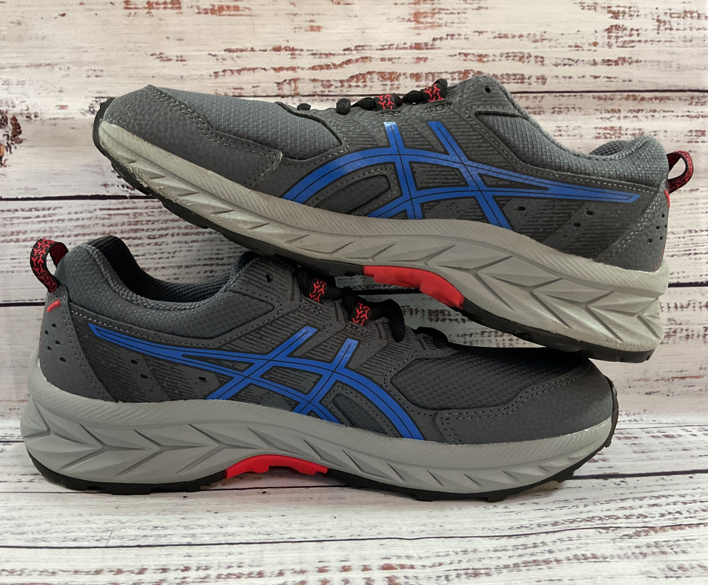 Asics Gel-Venture 9 Boy's Gray Low Top Sneakers Size 6 1014A276