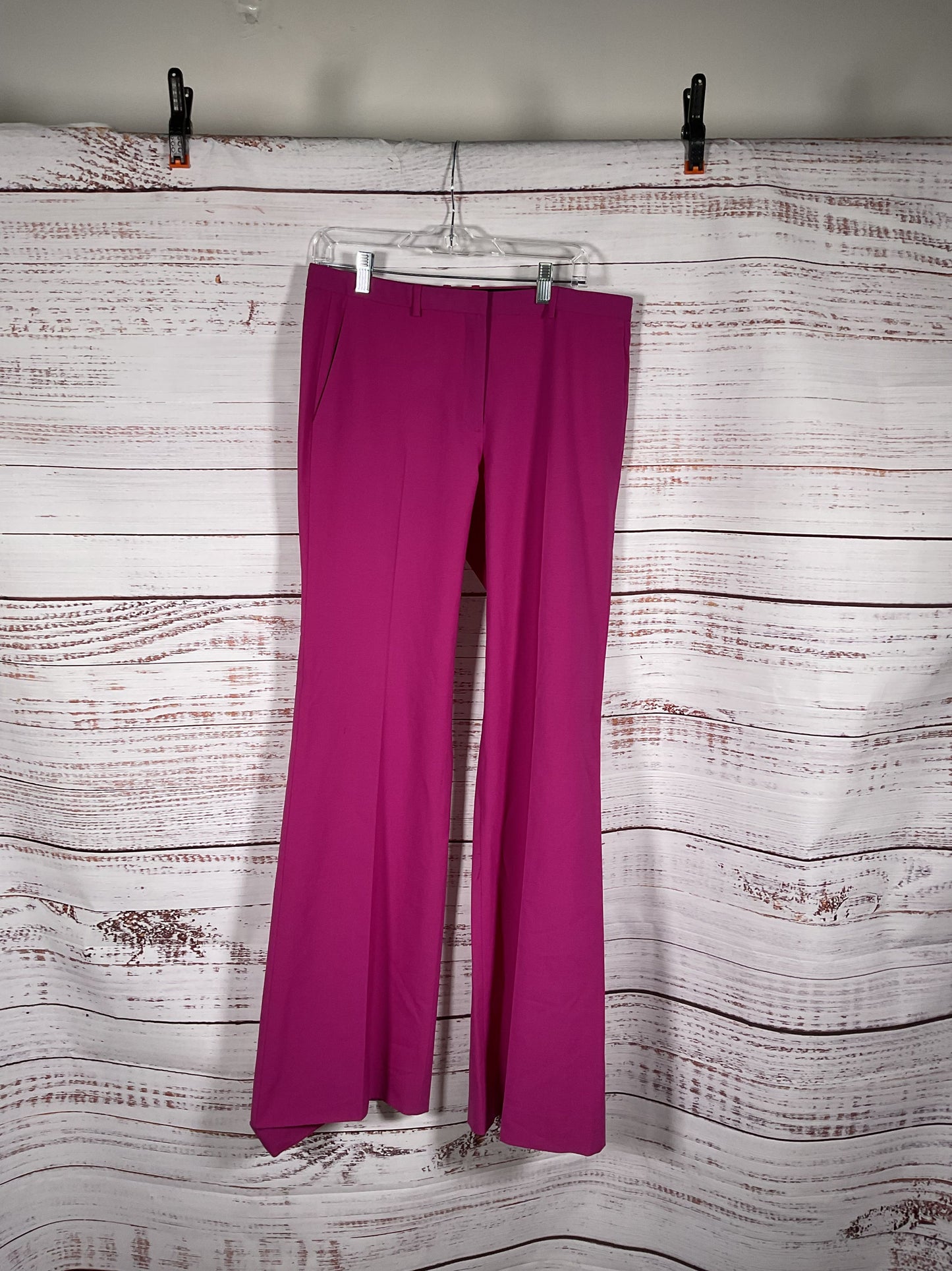 Theory Women's Pink Pants - Size 10