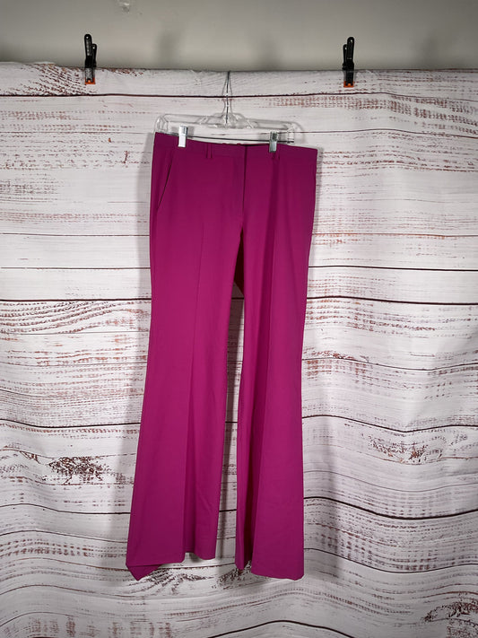 Theory Women's Pink Pants - Size 10