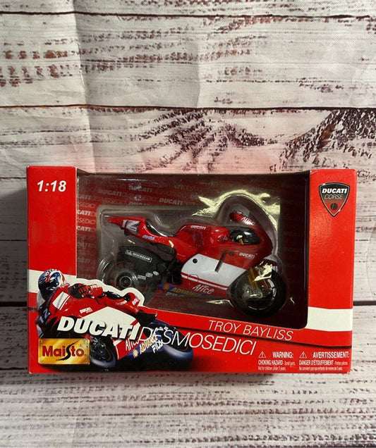 Maisto 1:18 Ducati Corse Desmosedici Troy Bayliss #12 Diecast Model Tb21 New