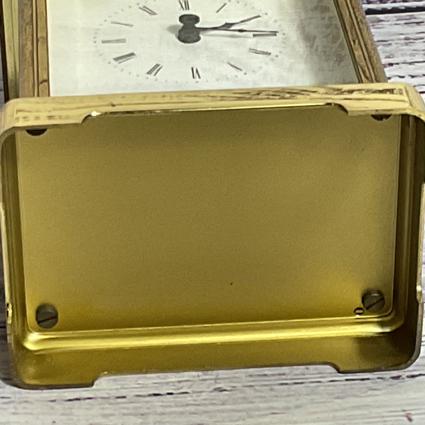 TIFFANY & CO. Portfolio Brass Carriage Mantel Clock (AS-IS / NOT WORKING)