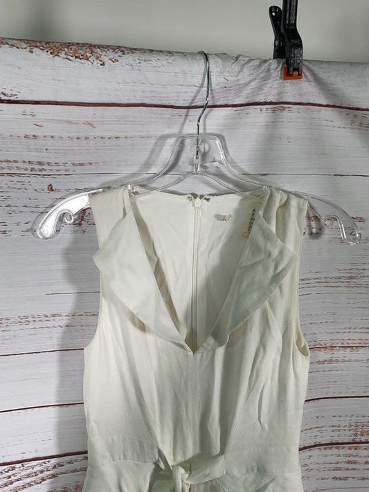 L'AGENCE Women's Sleeveless White Center Wrap Pocket Short Dress Size 2