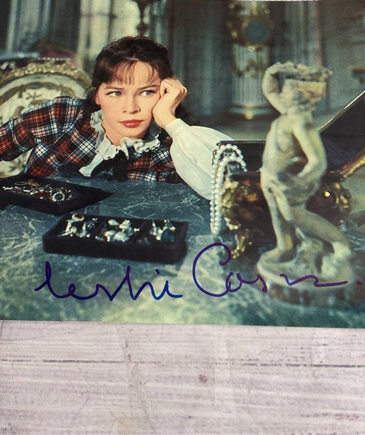 Vintage Gigi Movie Still Photo 8x12 Autographed By Leslie Caron