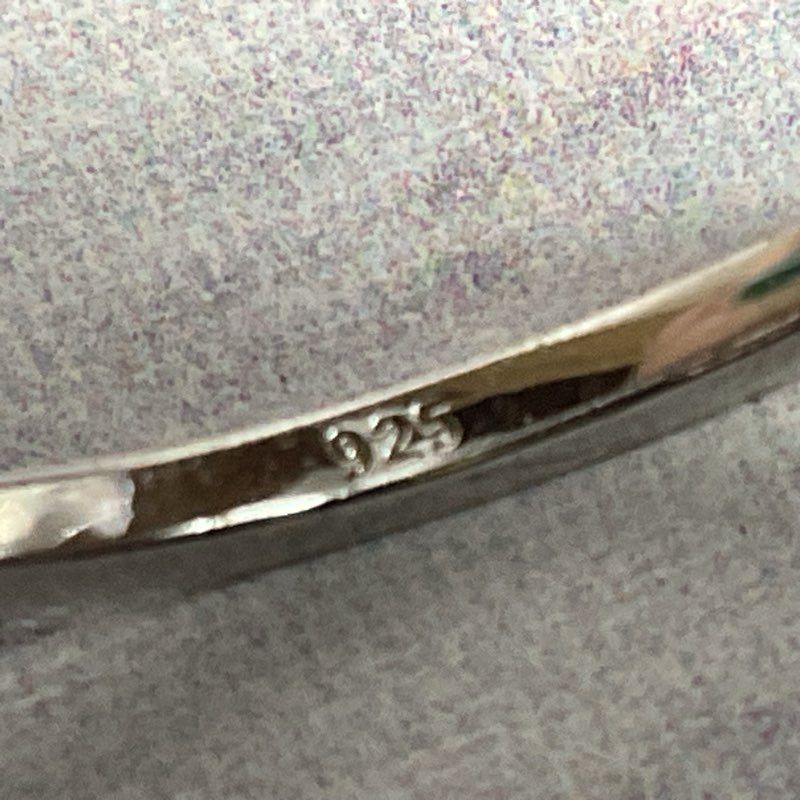 Set of 2 Sterling Silver Rhinestone SZ 7.75 & 10.75 Rings- 5.30g