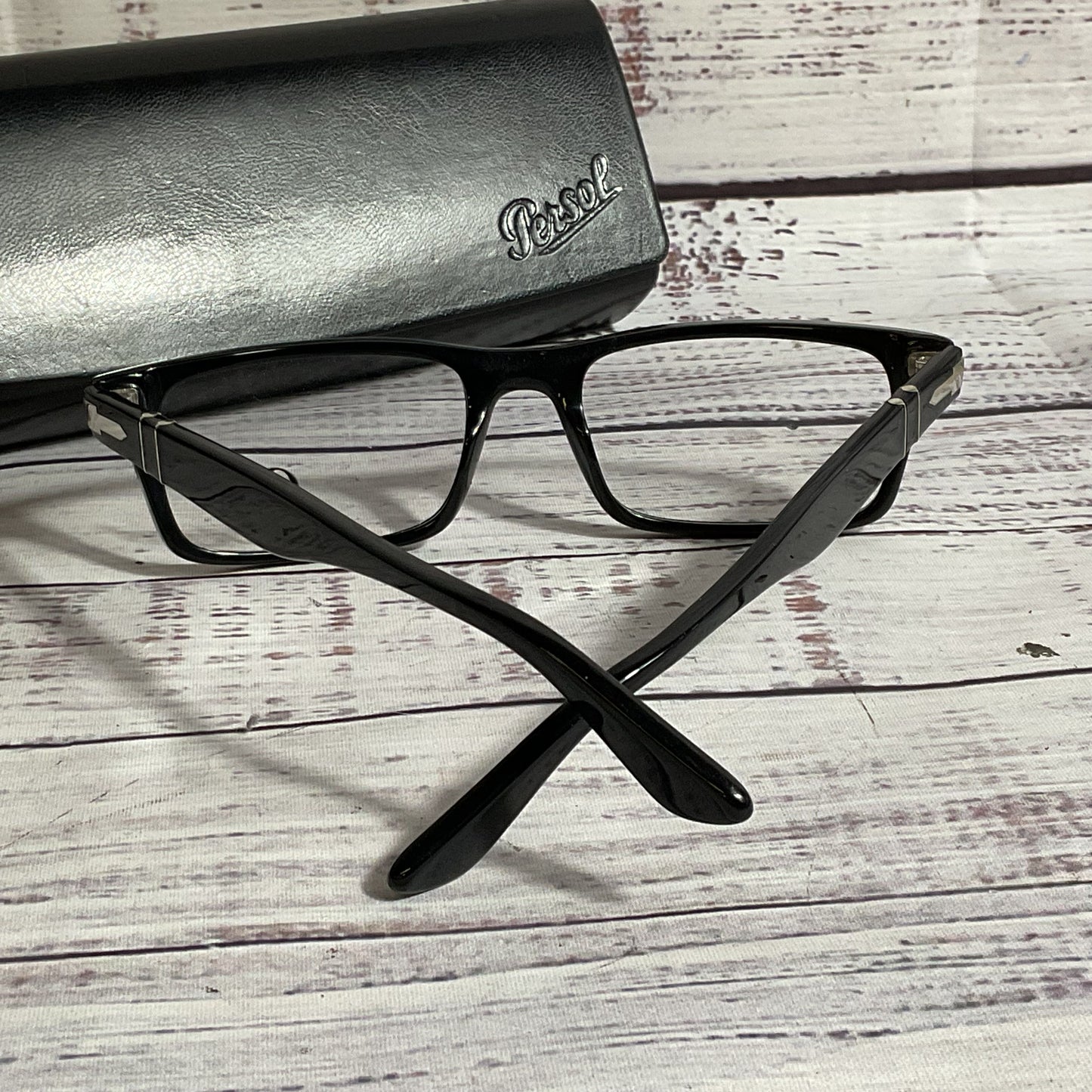 NWD PERSOL 3050/V 95 Unisex Black Eyeglasses w/ Case- 53[ ]18 140 (FRAMES ONLY)