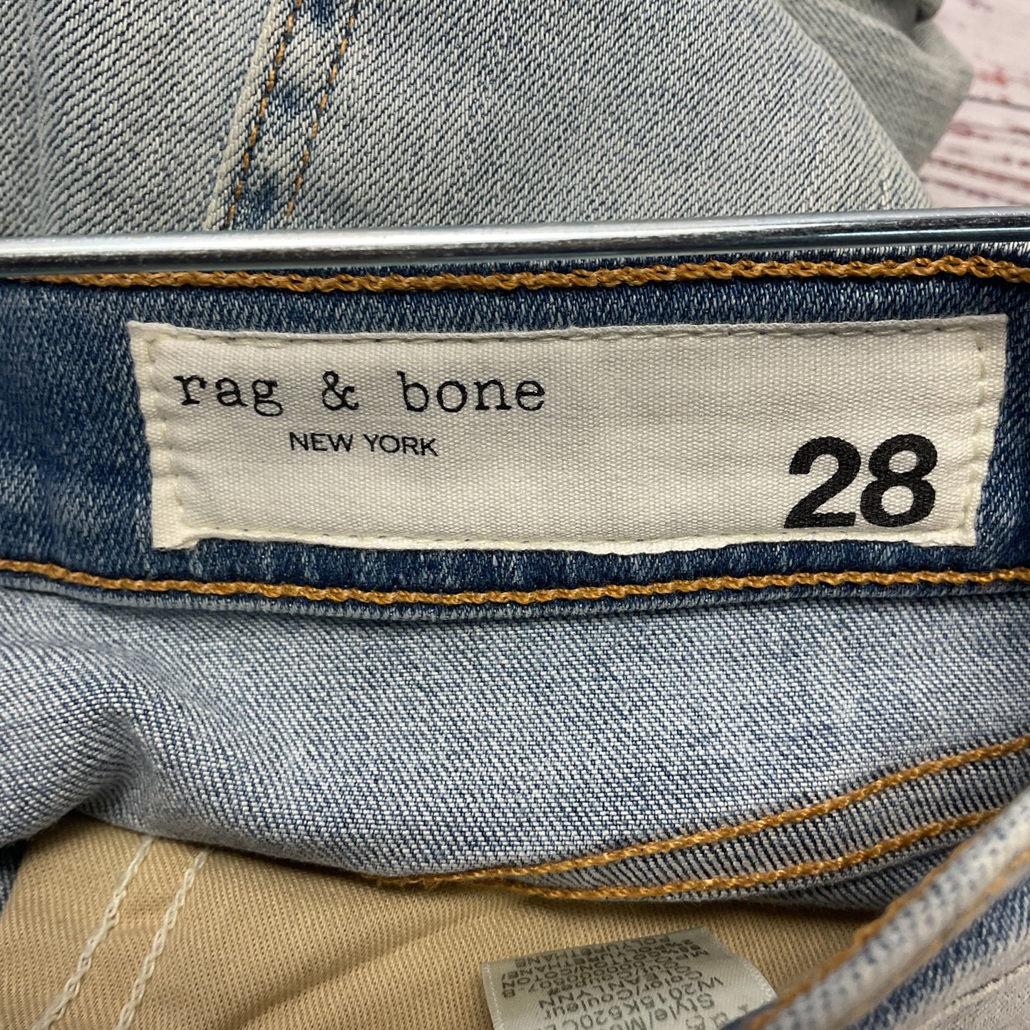 Rag & Bone Hana High Rise Ankle Bootcut Faded Light Blue Jeans Pants - Size 28