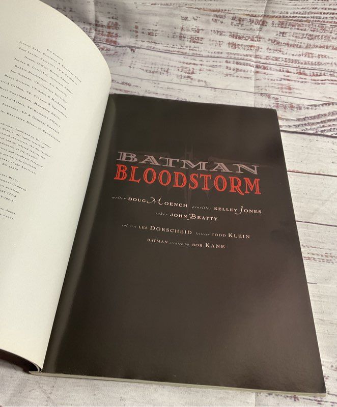 Batman Bloodstorm By Doug Moench Kelly Jones John Beatty 1995 First Printing
