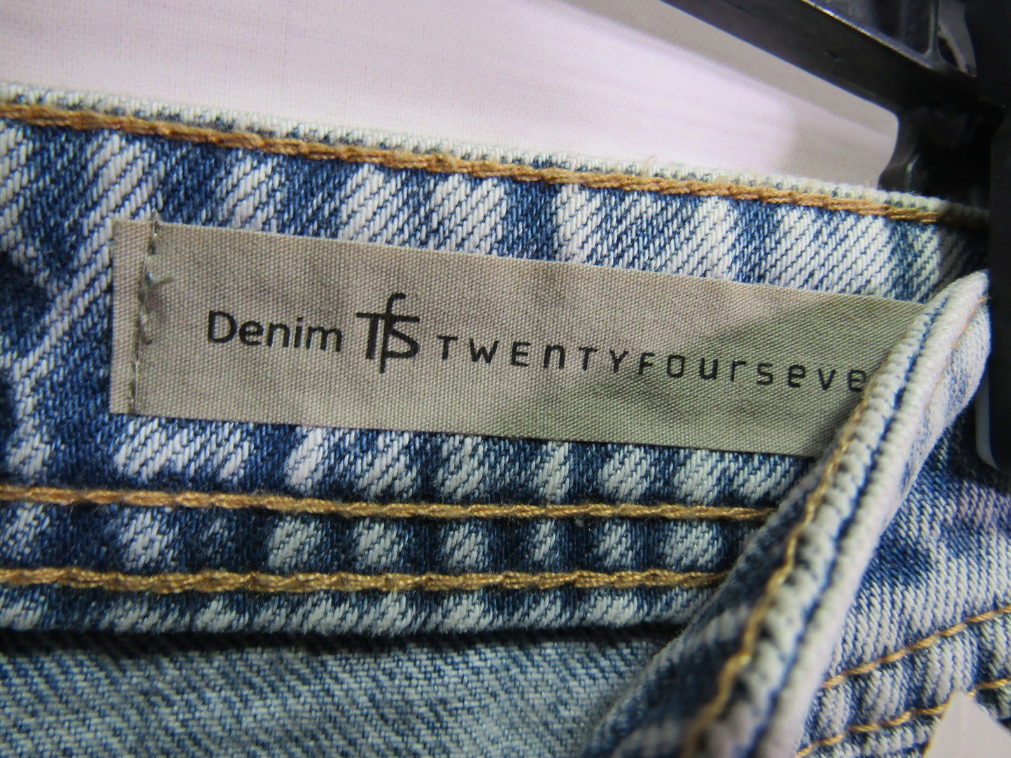 TwentyFourSeven Sydney Women's Blue Distressed Denim Jeans Size 38