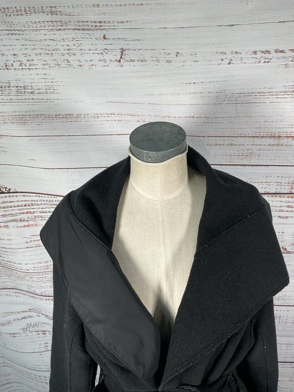 Vintage MOTYS Collection Women's 100% Wool Black Coat Size 43 EU