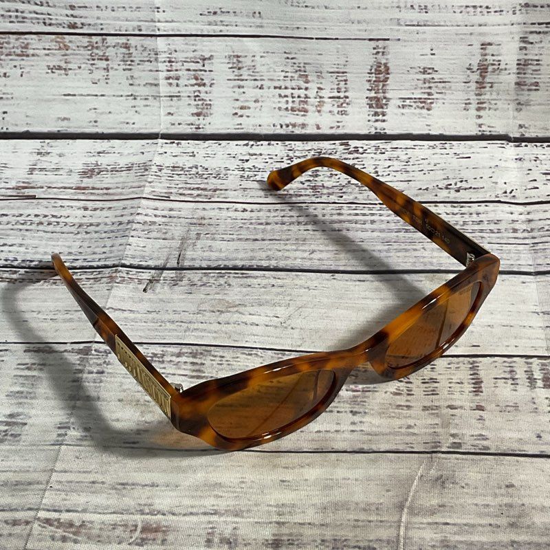 Poppy Lissiman Courtney Orange Tortoise Hornrim Sunglasses - Size 50-21-140