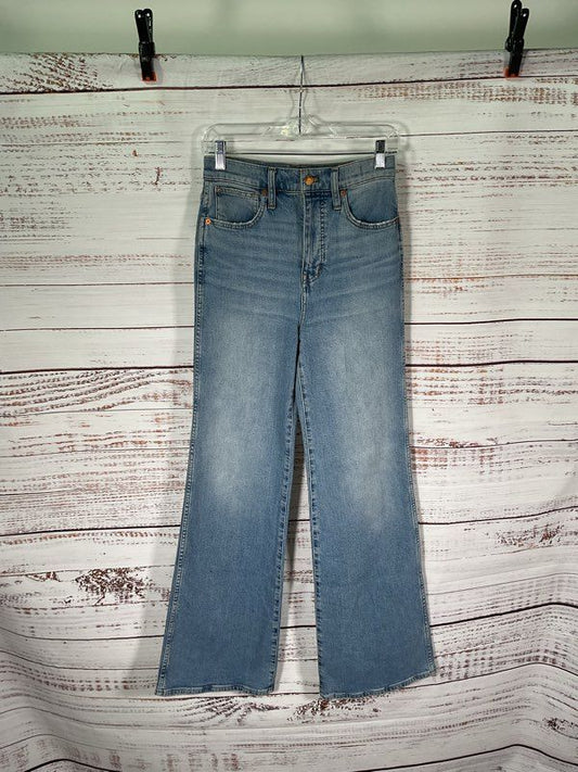 Madewell 11" High-Rise Flare Jeans Women's Size 25 Blue