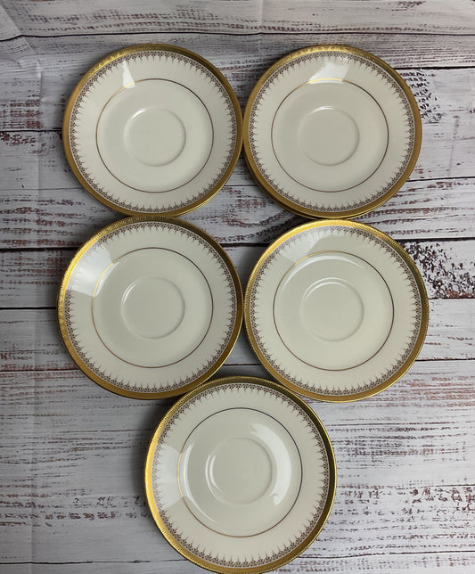 Vintage 1972 Set Of 10 Edinburgh Noritake Tea Cup Saucers