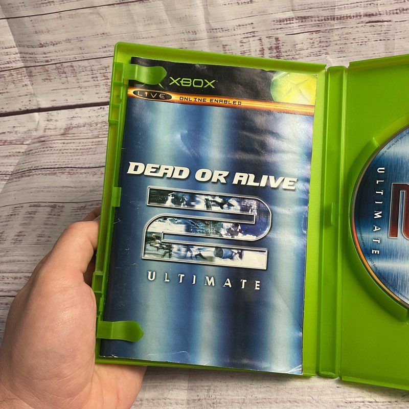 Microsoft Xbox Dead or Alive 2 Ultimate Game Disk & Manual