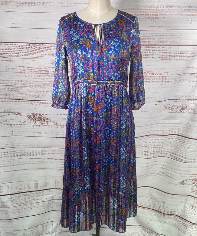 Ba&sh Reese Floral Midi Dress Multicolor S